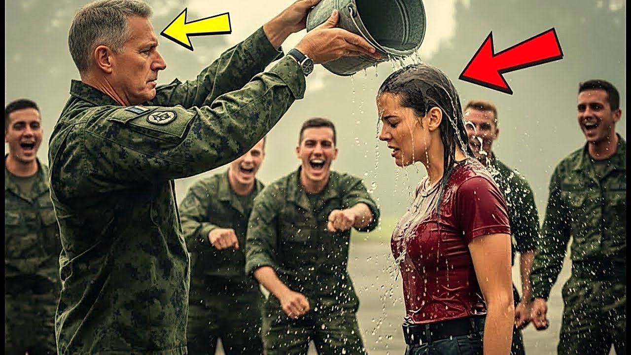 The Officer Pour a Bucket Over Her. So She Knocked Him Out Cold...