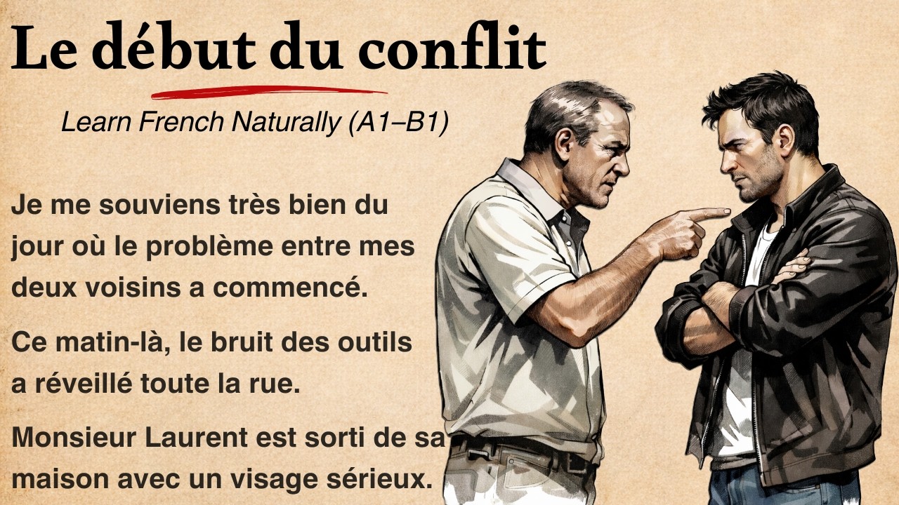 Learn French Through Story (A1–B1) | The Neighbor Conflict | French Listening Practice