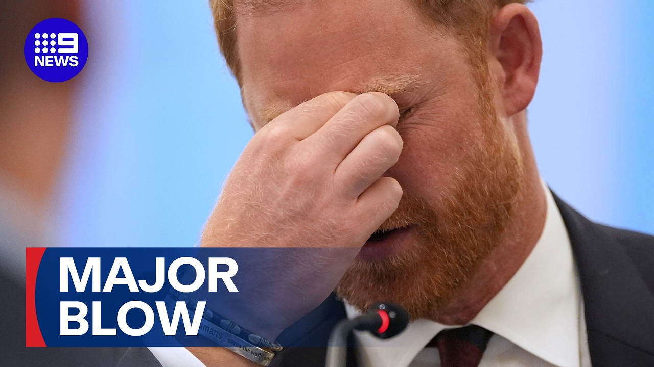Another blow for Prince Harry after failed lawsuit | 9 News Australia