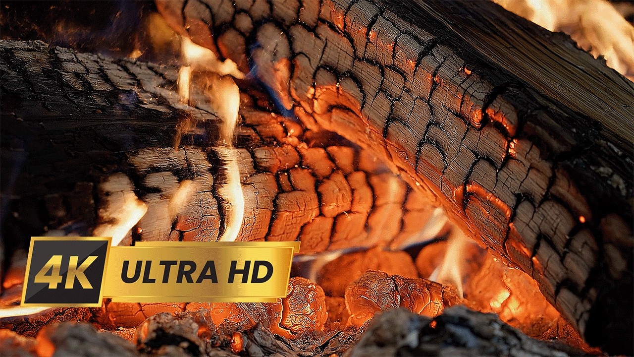 Горящие Дубовые Поленья | Атмосфера Камина 🔥