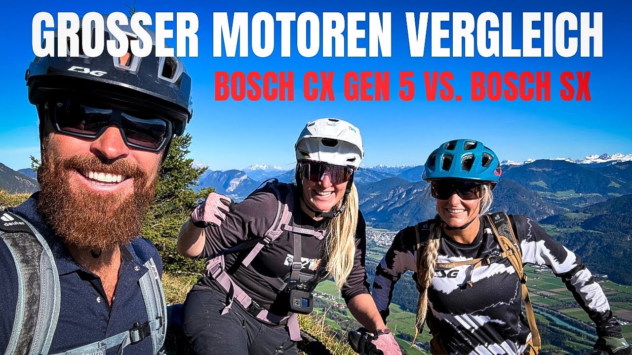 GROSSER EMTB MOTOREN VERGLEICH: Bosch Performance Line CX Gen 5 vs. Bosch SX Leichtmotor