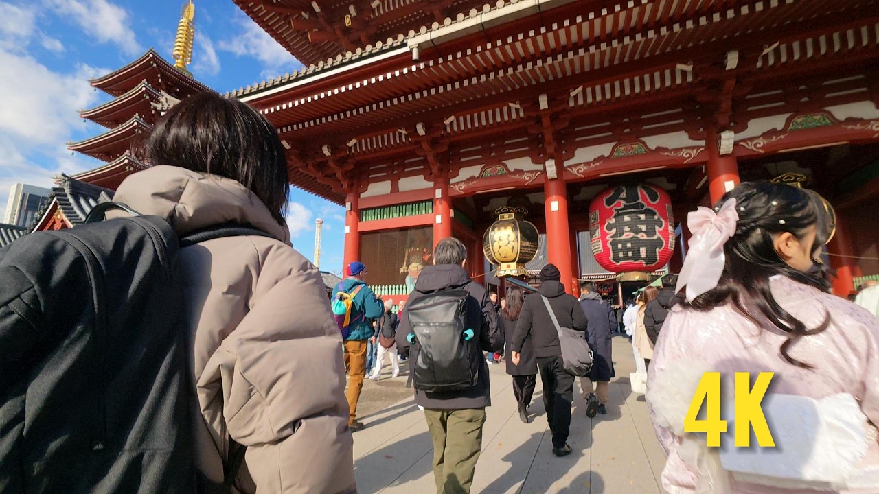 Tokyo Walking Tour 4K | Asakusa Senso-ji Temple & Nakamise Street [Immersive POV]