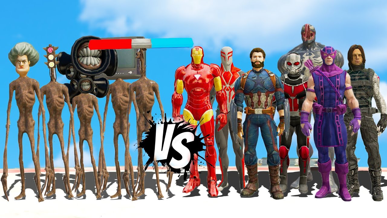AVENGERS VS SIREN HEAD ARMY - GTA 5 EPIC BATTLE