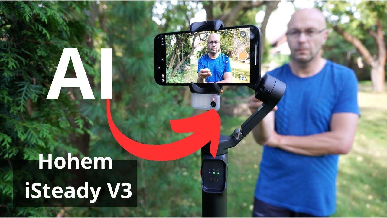 Najlepszy gimbal do telefonu 2024 z pilotem, śledzeniem AI i wbudowanym statywem - Hohem iSteady V3