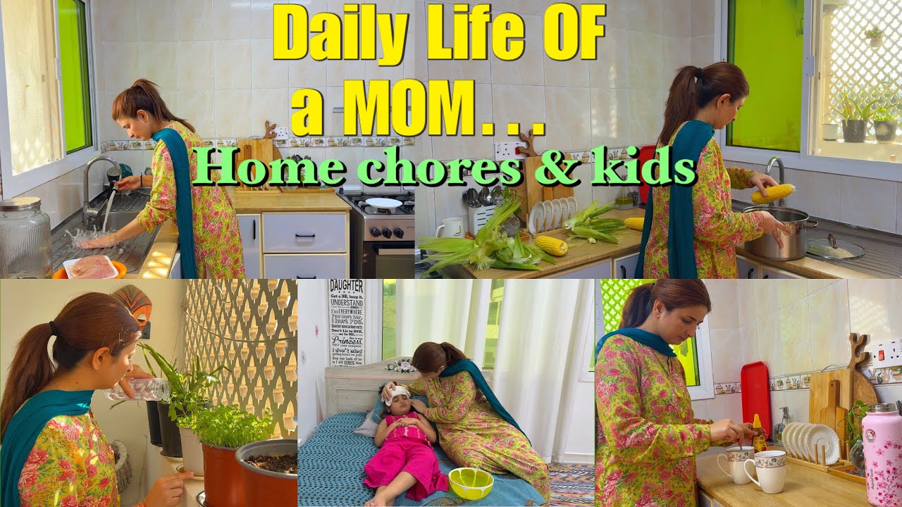 How I Balance my *ROUTINE when KIDS are SICK | MOM-LIFE || Home remedy for Cough 