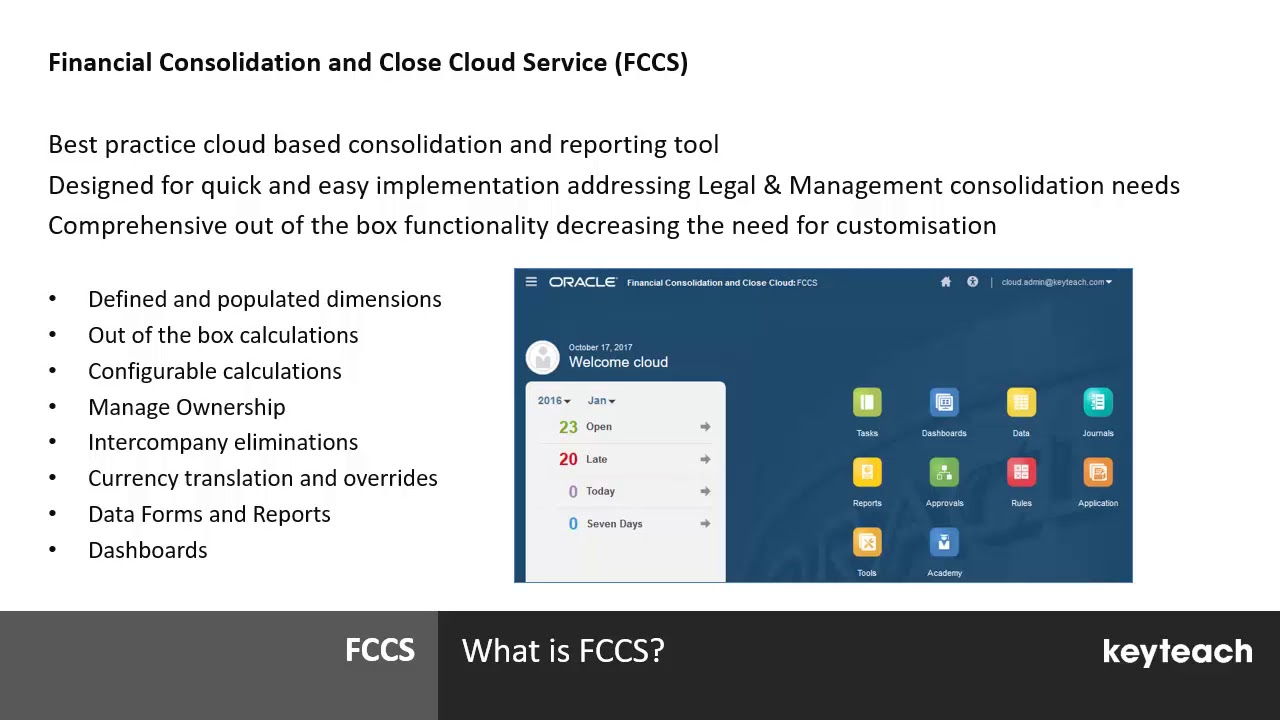 02 FCCS Overview and Introduction for System Administrators Training Course. What is Oracle FCCS?