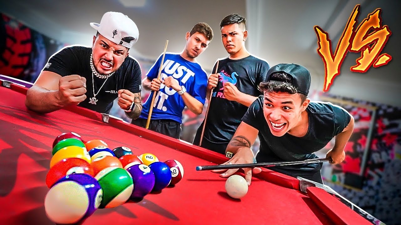RENAN E EU SOMOS OS MELHORES JOGADOR DE SINUCA DA CASA !! * jogo de dupla *