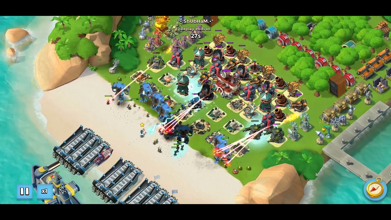 Mechs and Lazer Ranger @boombeach