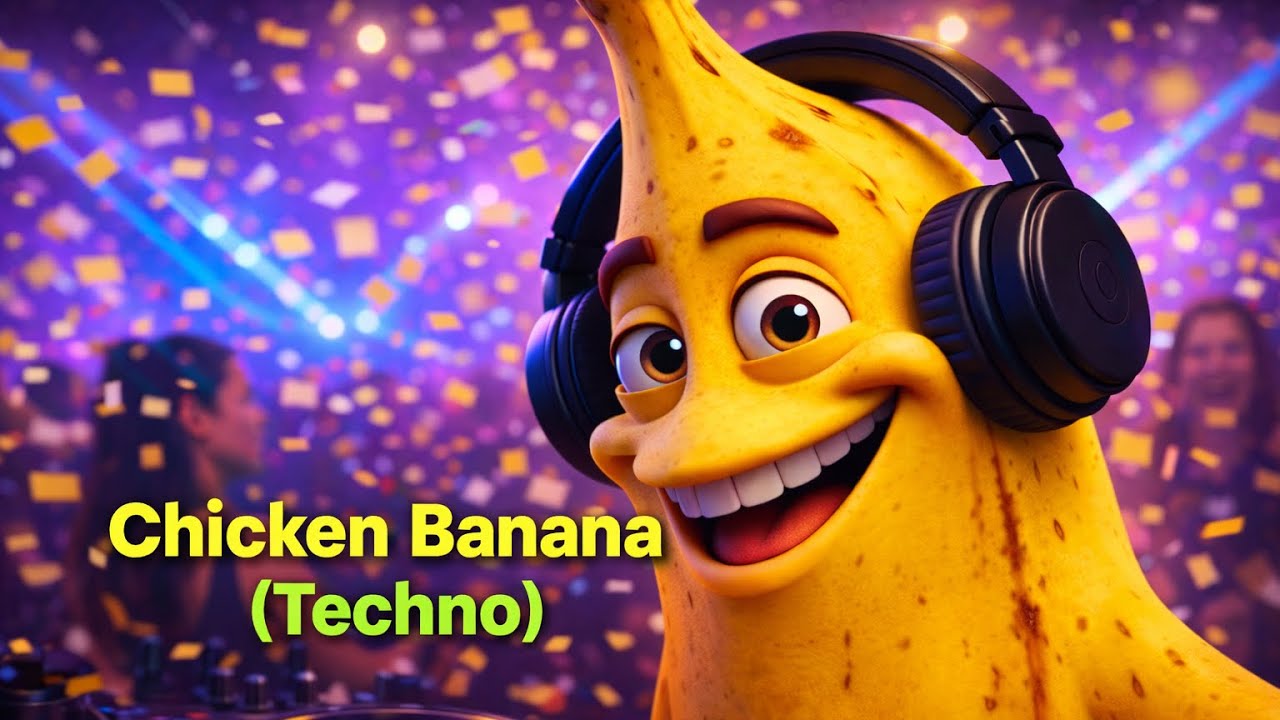 Chicken Banana (Techno) | Animated Music Video