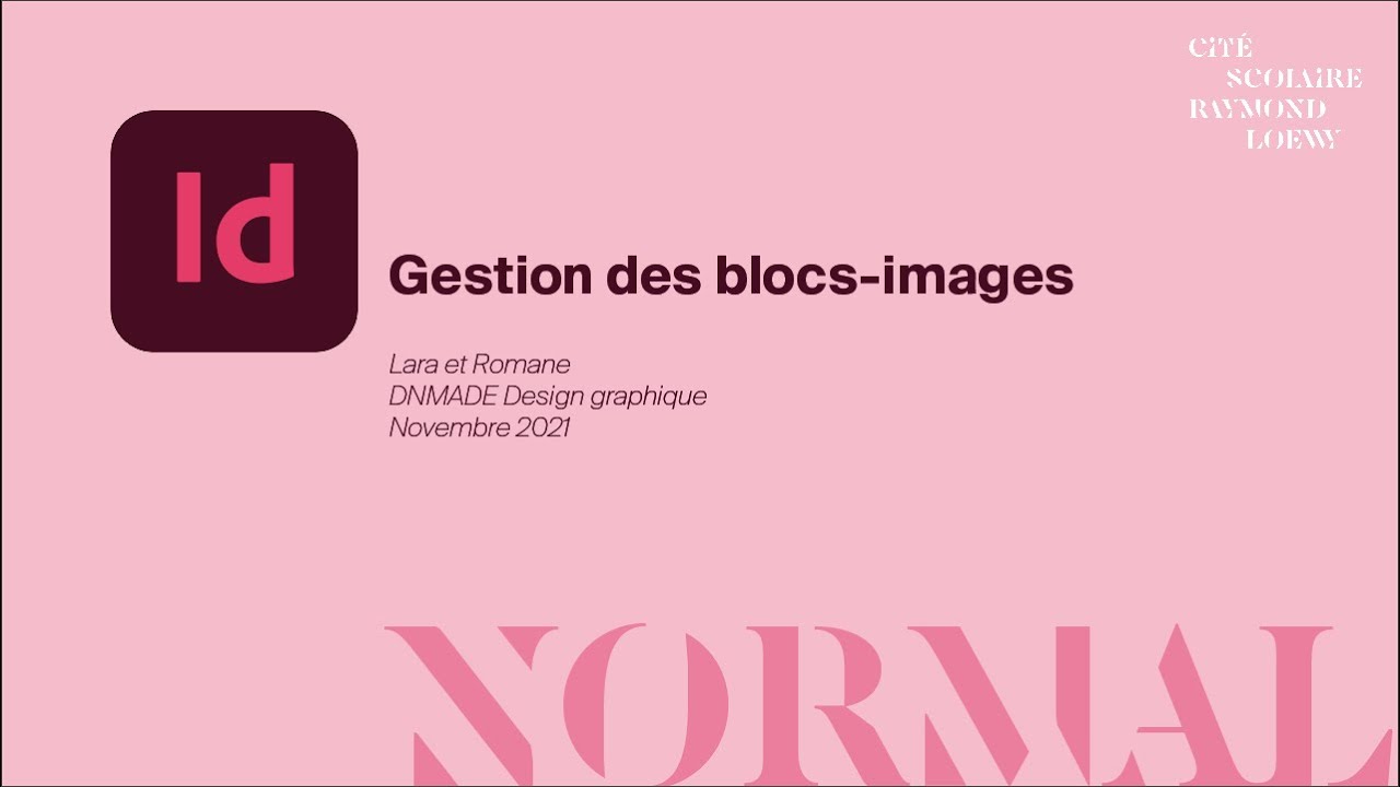Id Gestion des images Lara & Romane