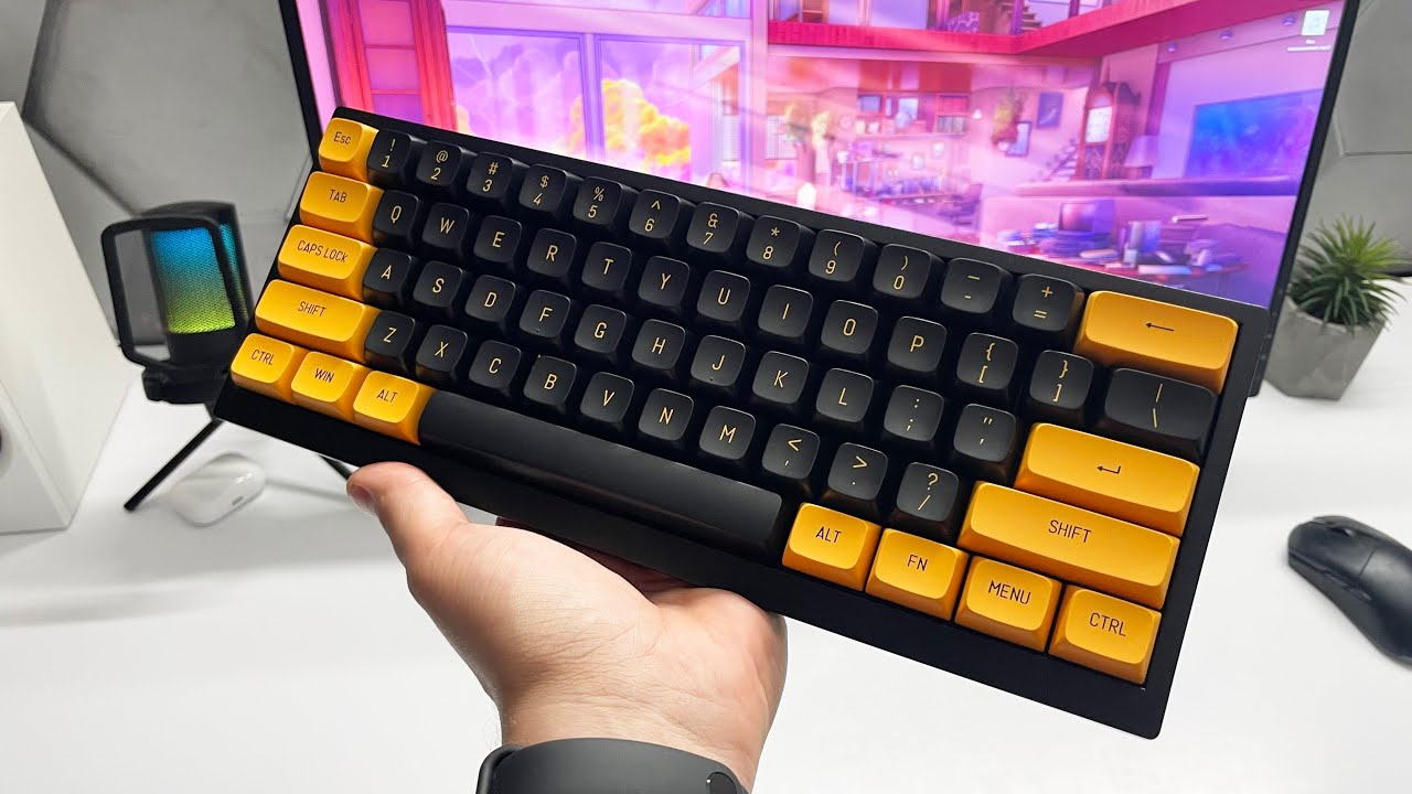 Кастомна клавіатура Vortex Tab 60. Chery MX Brown typing test (Modified Keyboard)