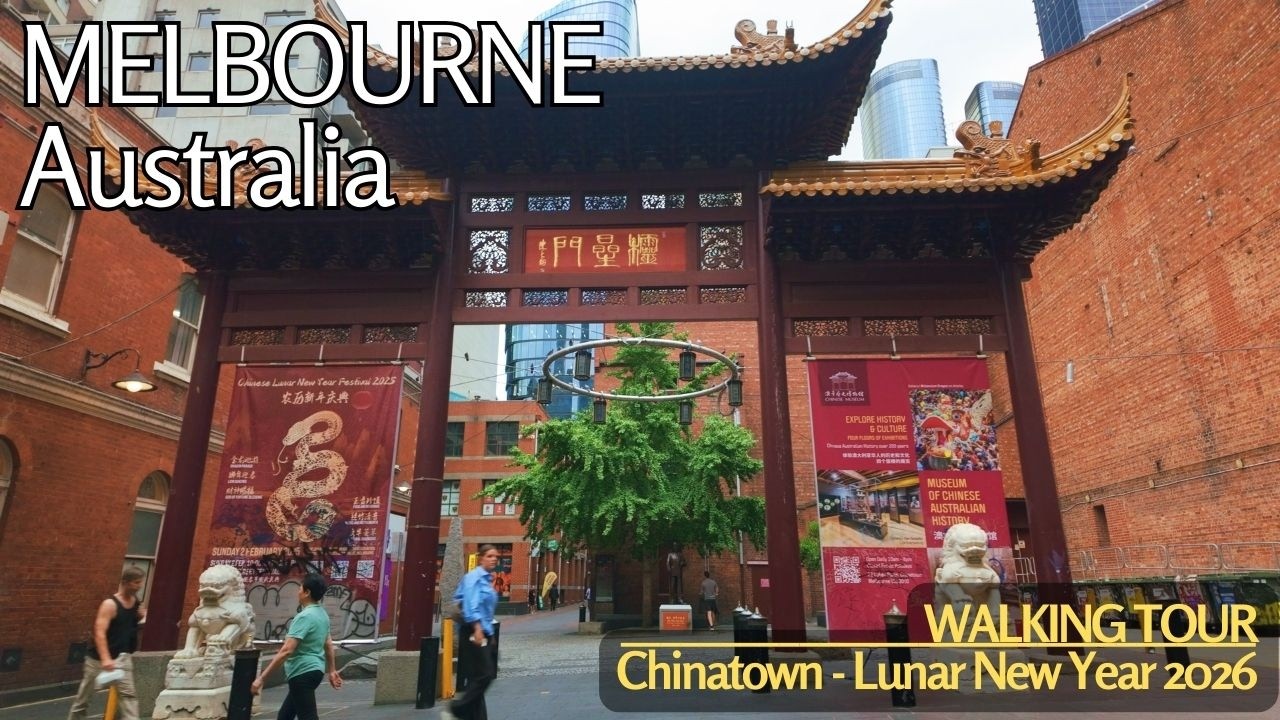 Melbourne Chinatown Chinese New Year 2026 | Walking Tour 4K Australia