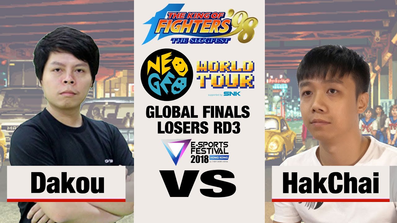 Dakou (大口) vs HakChai - KOF '98 Neo Geo World Tour Season 1 Global Finals Losers Round 3