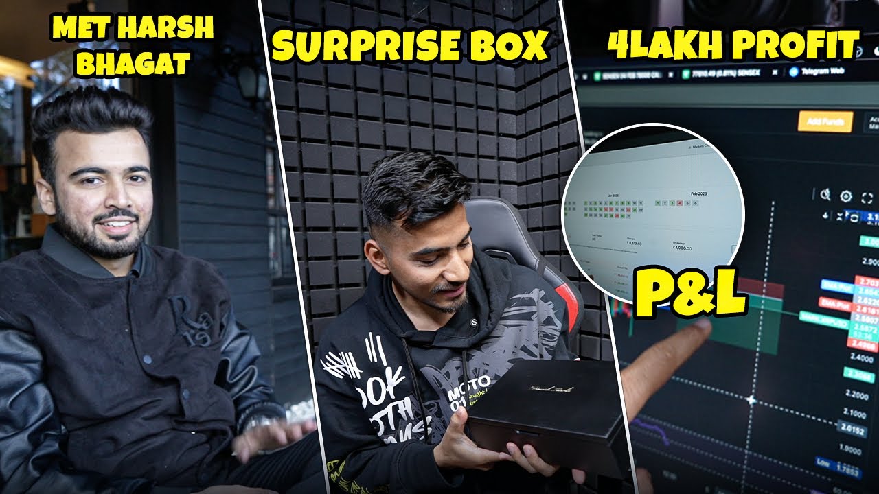 Vlog 2: Profit in Crypto | Mystery Box Unboxing 🎁 | Meet with Harsh Bhagat
