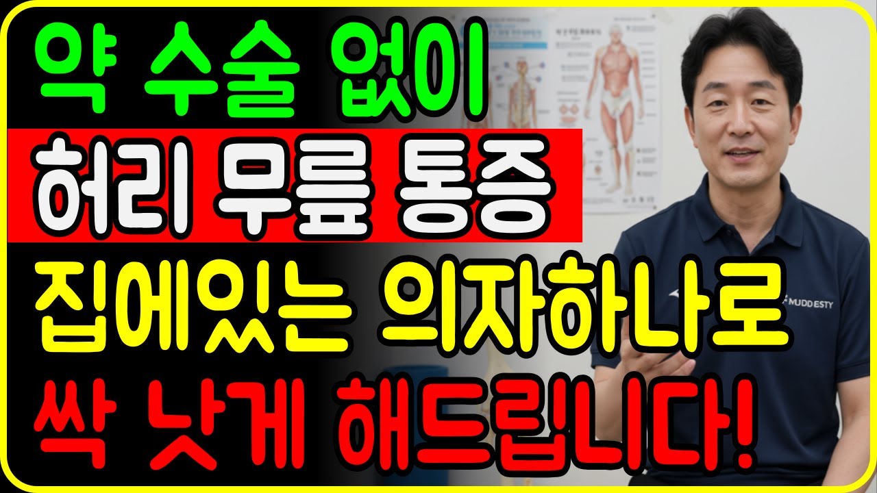 의자에서 하는 ‘이 동작 3가지’로 허리 무릎 통증이 싹 사라집니다.