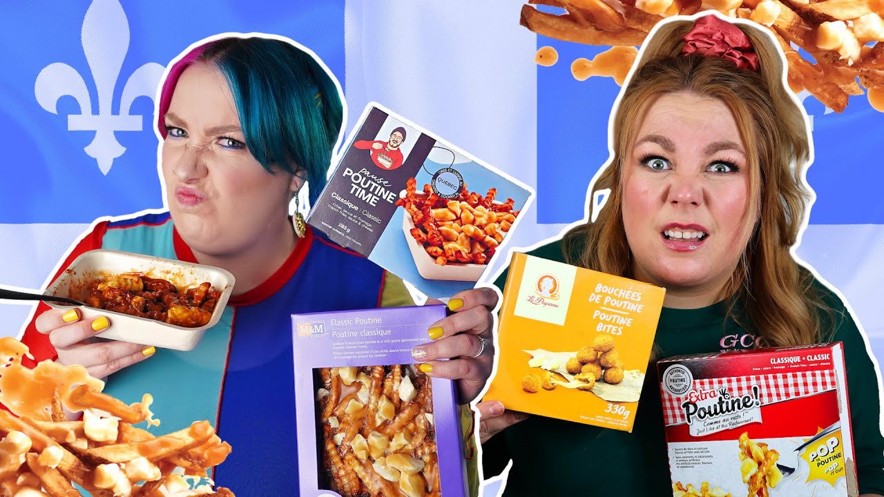 On cherche la meilleure POUTINE SURGELÉE? (Ça va trop loin la bouffe louche!)🍟 |  2FILLESORDINAIRES