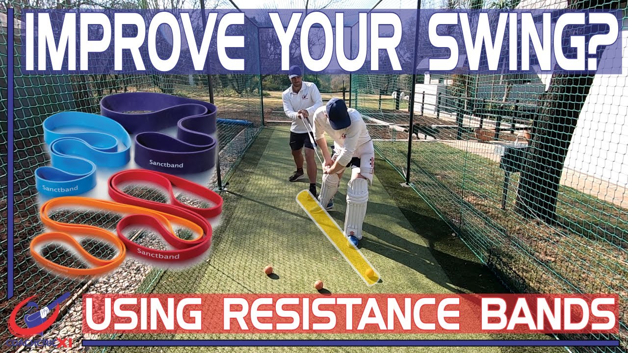 Improve your SWING and ALIGNMENT using resistance bands | Cricket Batting Drills