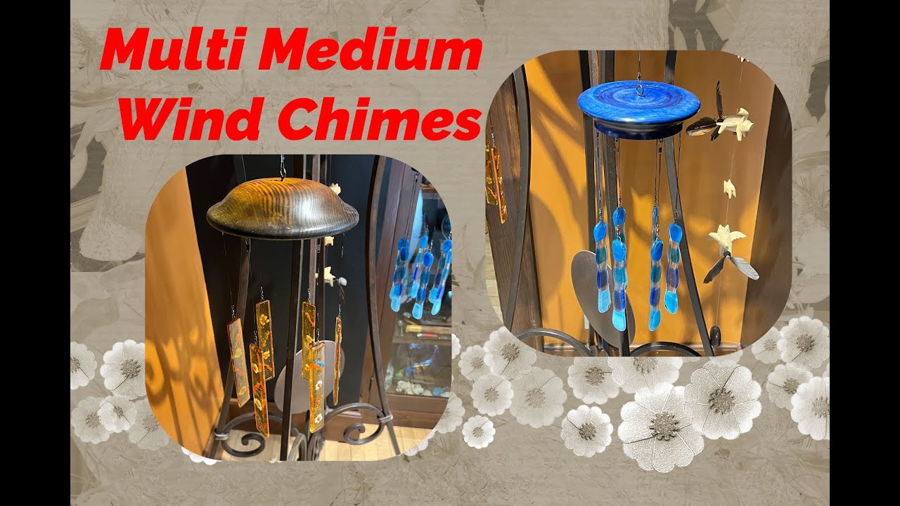 **🎐 Making a Handmade Wind Chime | Woodturning & Fused Glass Project**