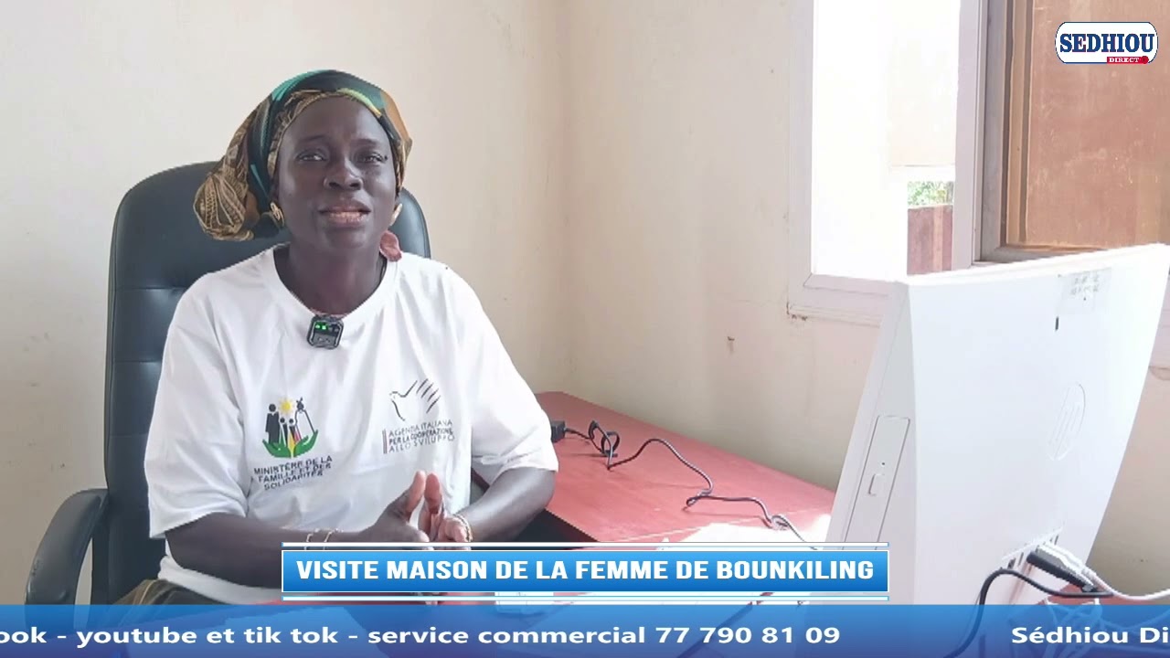 Seynabou Dramé Mme Danfa met en lumière le rôle social de la Maison de la Femme de Bounkiling.
