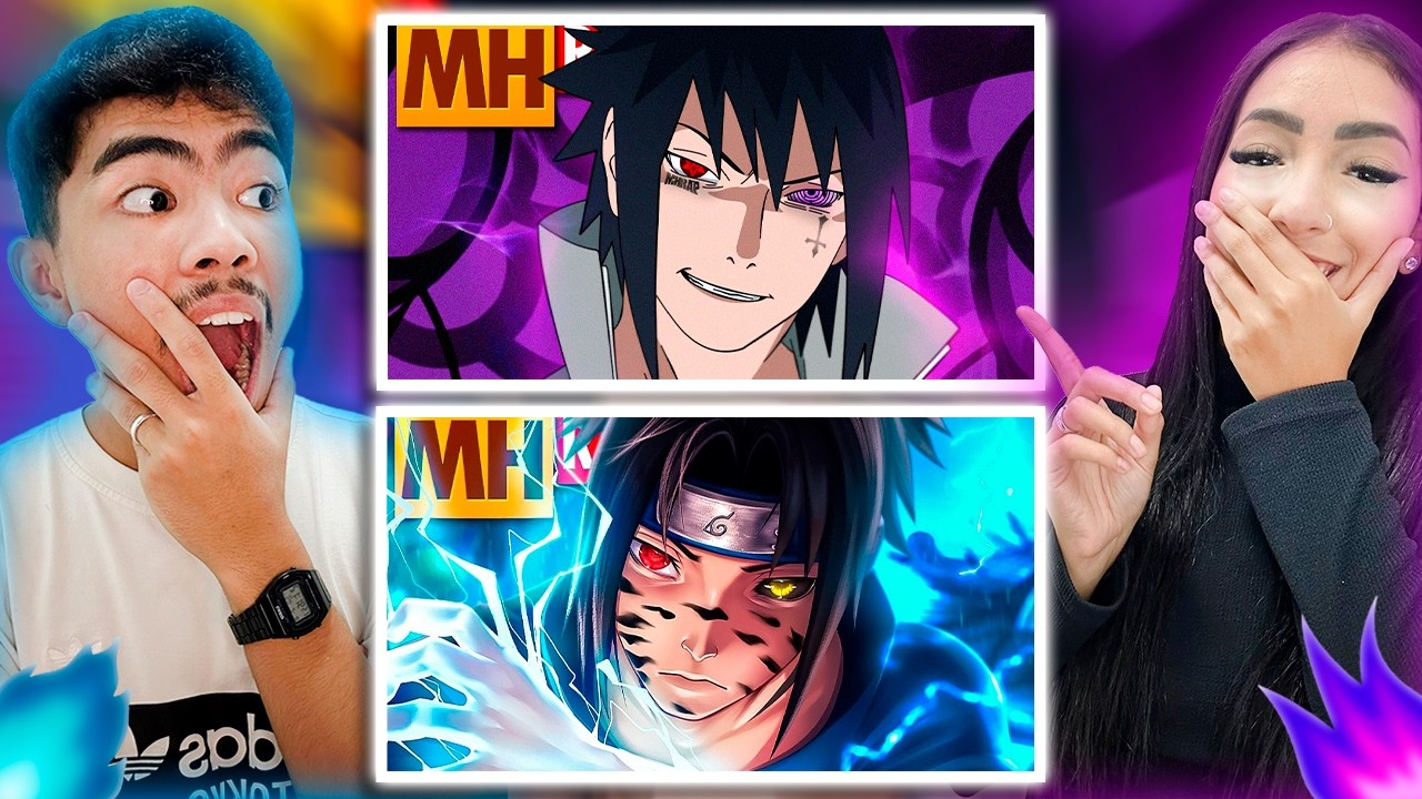 COUPLE REACTS | 2 IN 1 | Sasuke Type 😎 & Sasukezin Type 😎 (Naruto) | Trap Style | MHRAP | REACTING