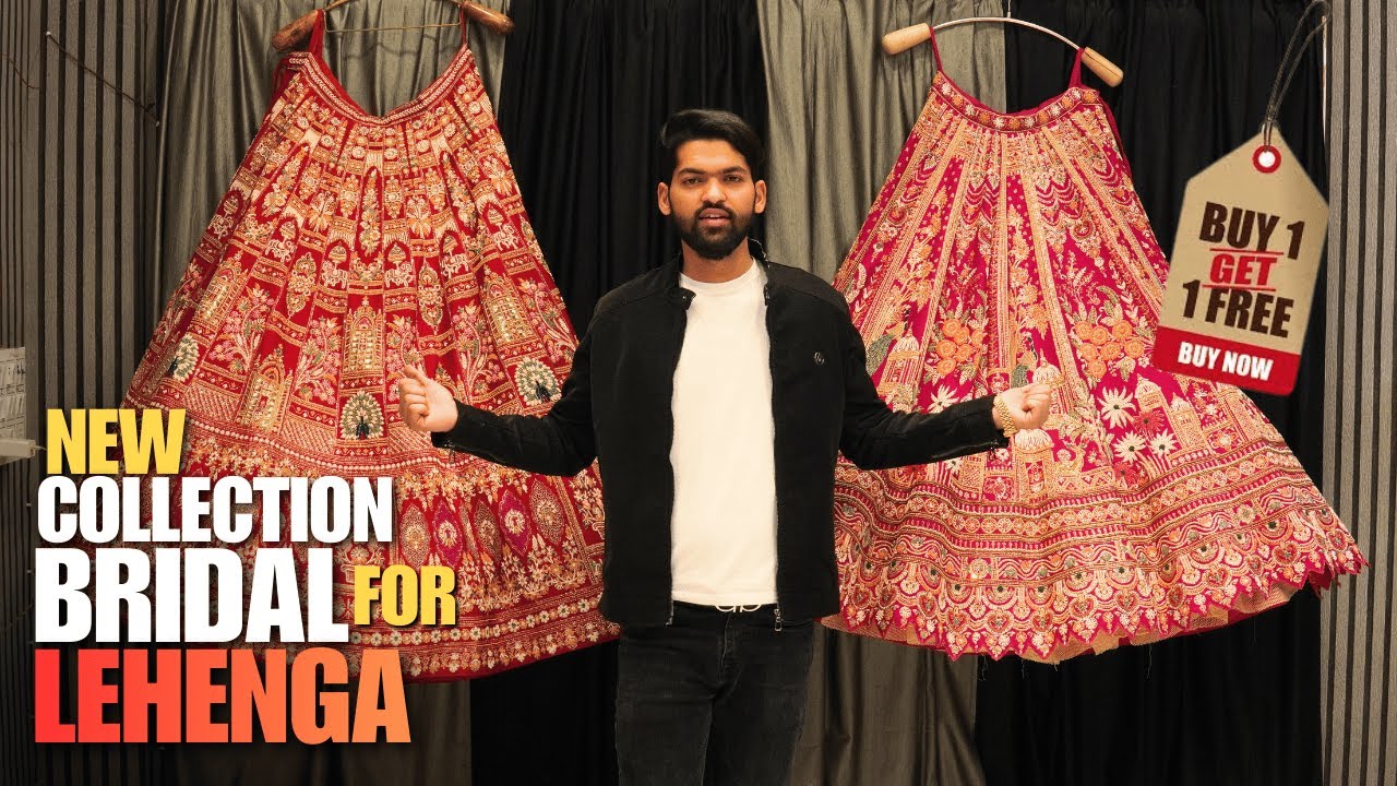 New Collection For Bridal Lehenga Buy 1 Get Free | Cheapest Bridal Lehenga in Chandni Chowk