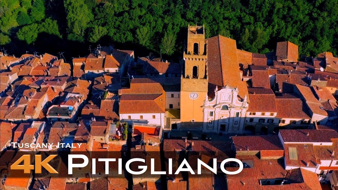 PITIGLIANO 🇮🇹 Drone 4K | Tuscany Italy