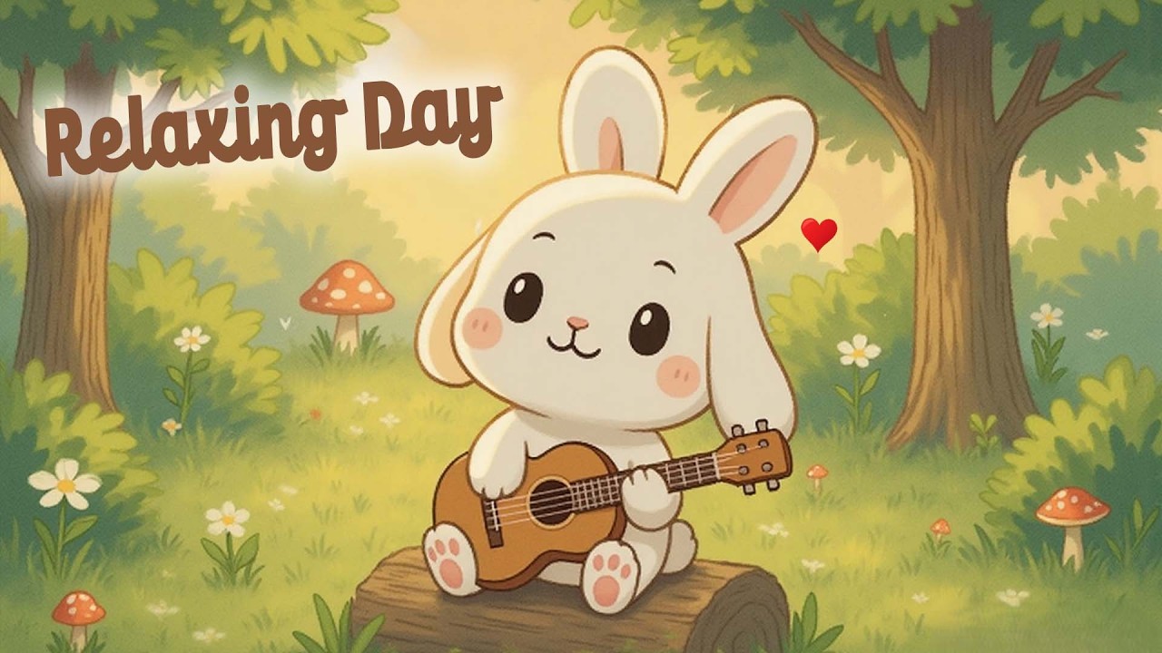 Relaxing Day Bunny 🐰 Soft & Relaxing Lofi Hip hop 🎧 Chill Morning Vibes