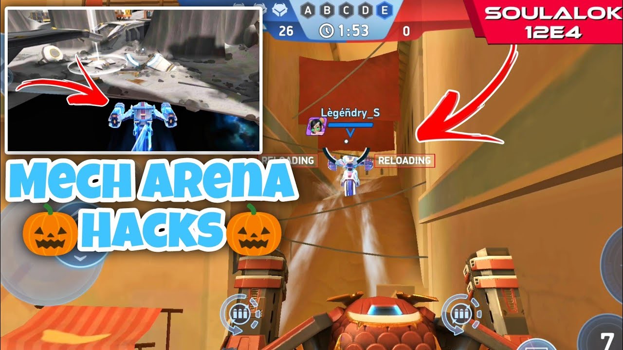 Mech Arena Glitch Hacks🎃 || Mech Arena Robot Showdown Wall Hacks🗿|| #mecharena  #メカアリーナ #메크아레나