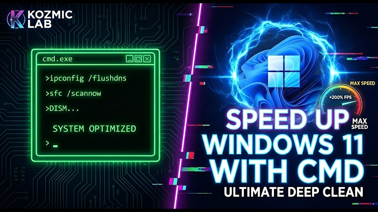 Speed Up Windows 11 with CMD: The Ultimate Deep Clean Guide (2026)