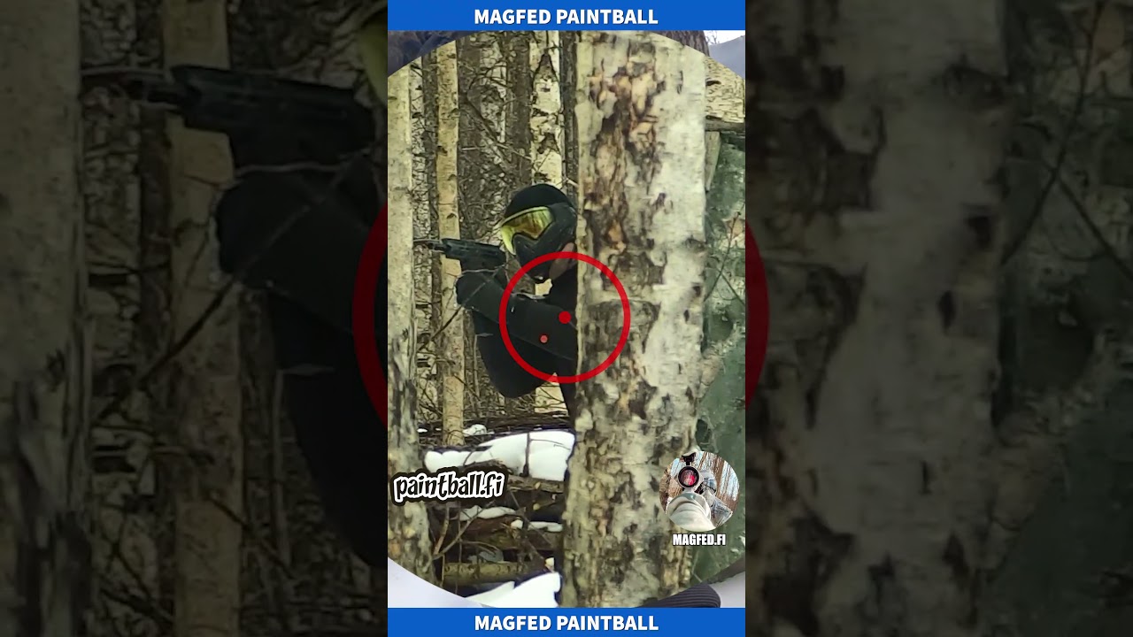 Double Bounce :) - Winter Magfed Paintball #shorts #magfedpaintball #paintball #magfedfi