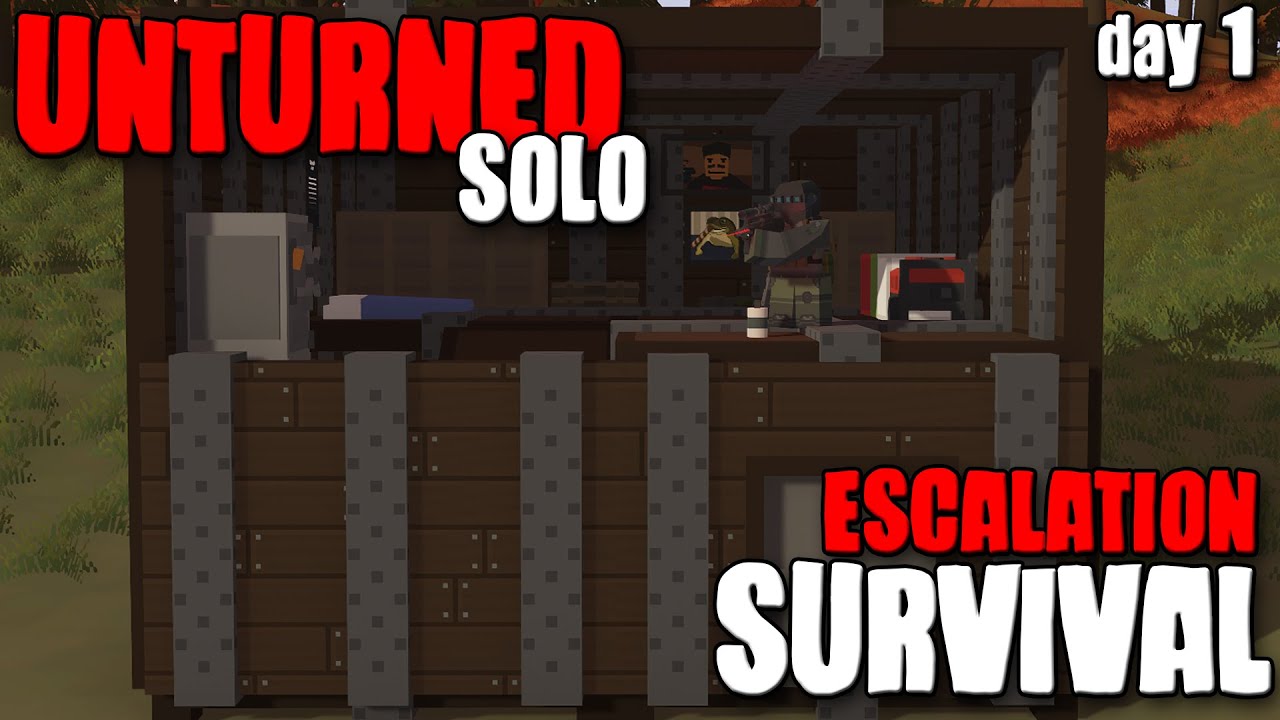 I Survived Unturned Solo For 7 DAYS! (Part 1)