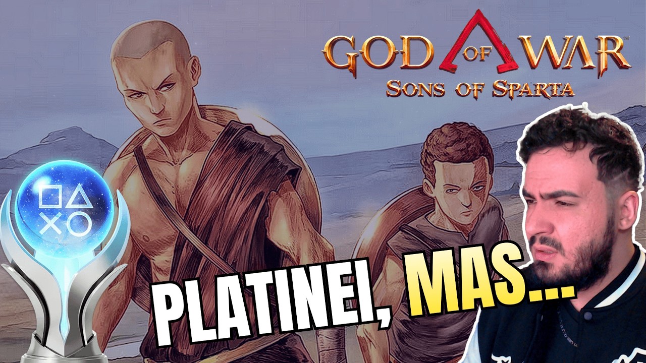 PLATINEI, mas...! 🏆 Review + Dicas de God of War Sons of Sparta (Vale a Platina?)