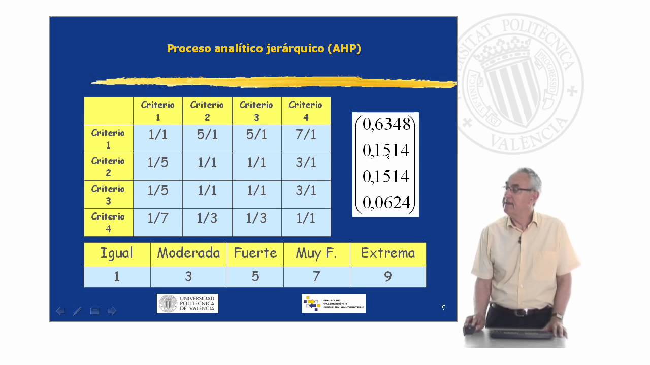 AHP (Analytic Hierarchy Process) |  | UPV