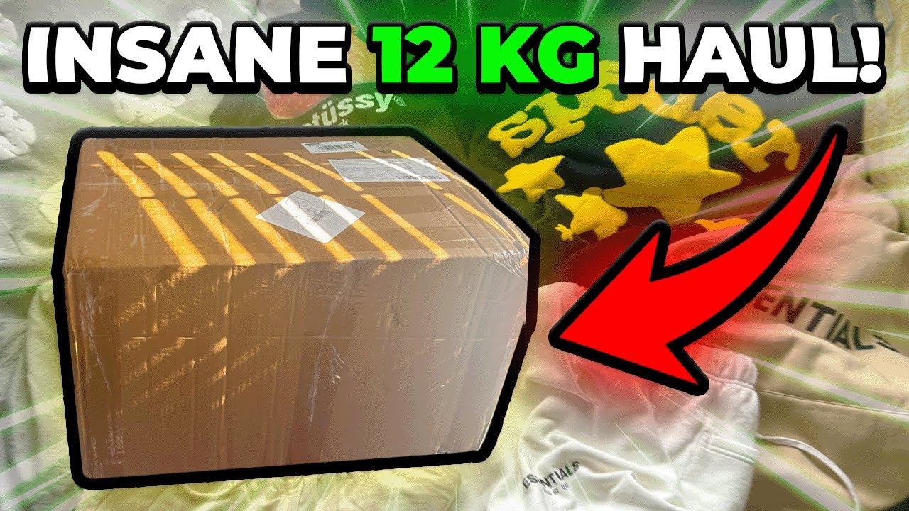 INSANE 12KG BACK-TO-SCHOOL HAUL! 🎒📦 (Chrome Hearts, Sp5der, Essentials, Denim Tears, & More)