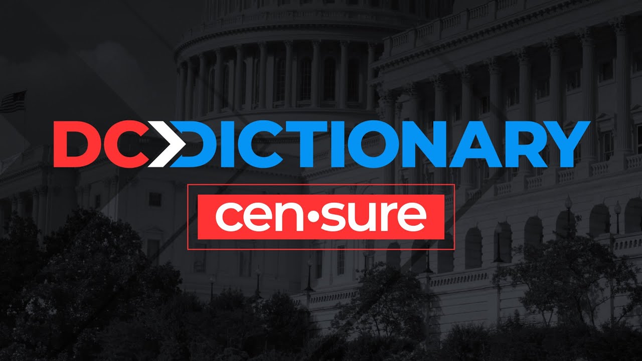 What does it mean to censure a politician?