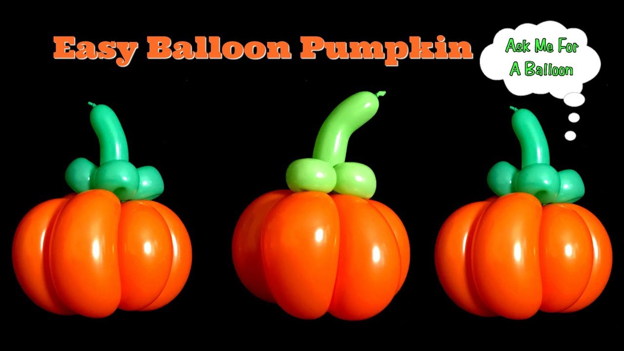 Easy Balloon Pumpkin