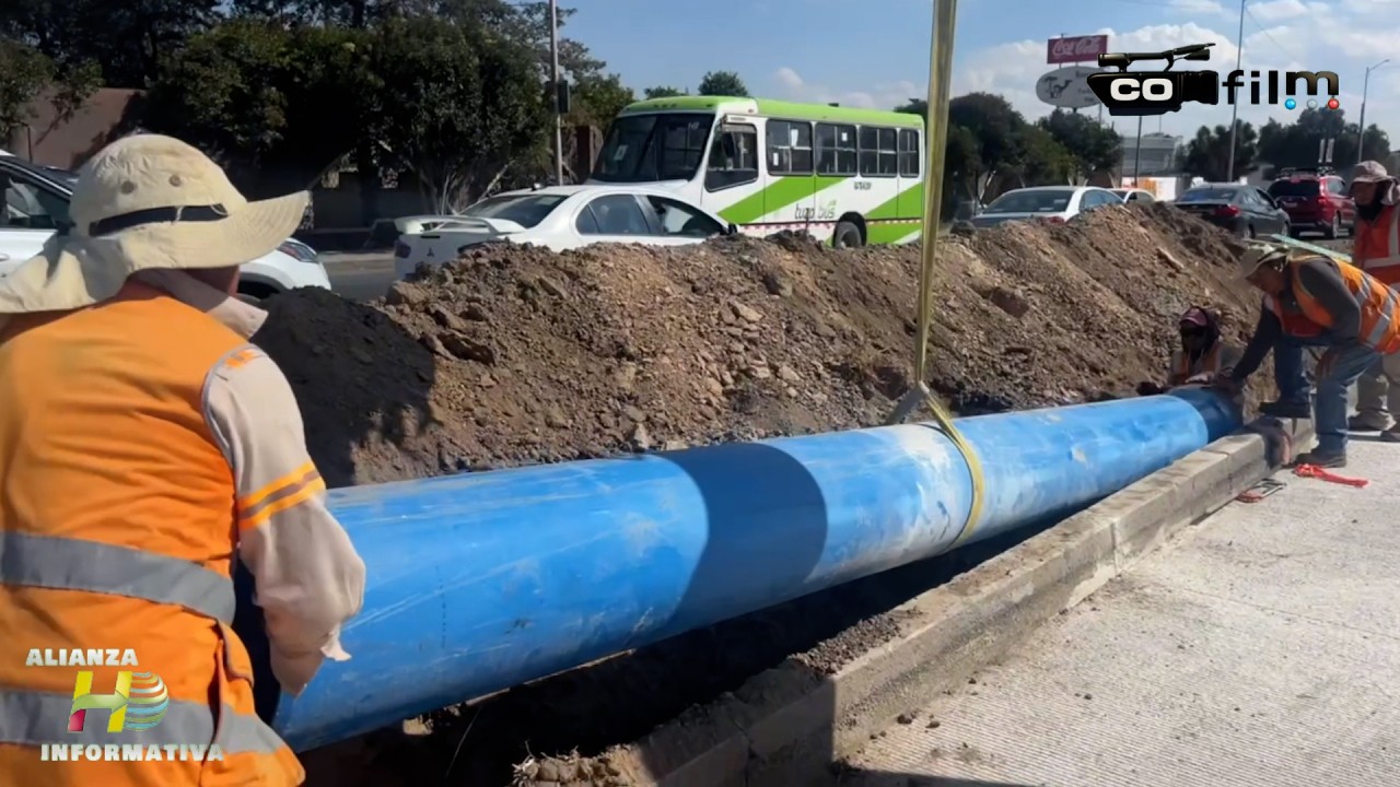 Modernizan red de agua y drenaje en blvr. Santa Catarina para beneficiar 15 mil vecinos -Pachuca,Hgo