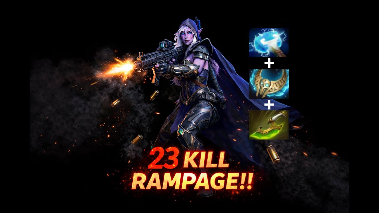 Drow ranger new META!? - 7.40c high rank gameplay Dota2