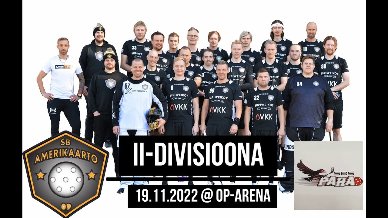 Salibandy II-divisioona | Amerikaarto - SBS Paha 19.11.2022