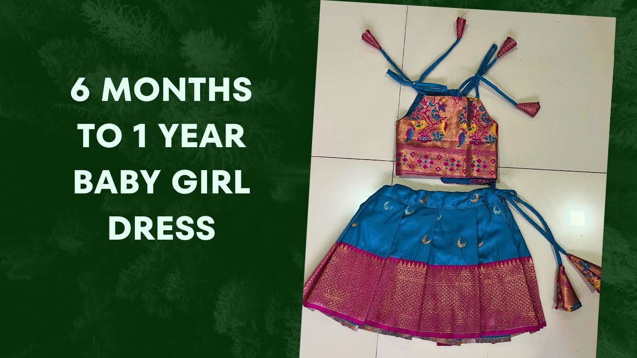 Baby lehenge choli cutting & stitching || 6 months to 1 year baby lehenga choli cuttting ||