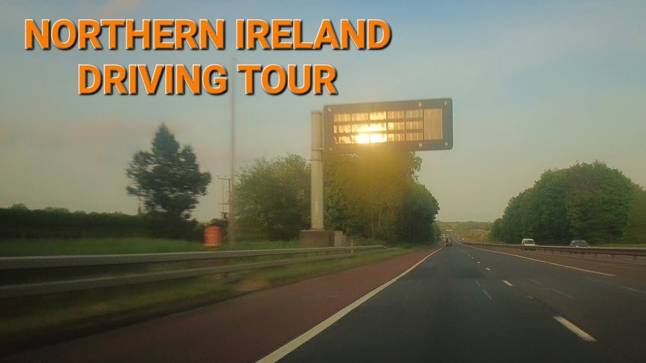 4K NORTHERN IRELAND DRIVING TOUR- ANTRIM HOSPITAL TO CARRICKFERGUS