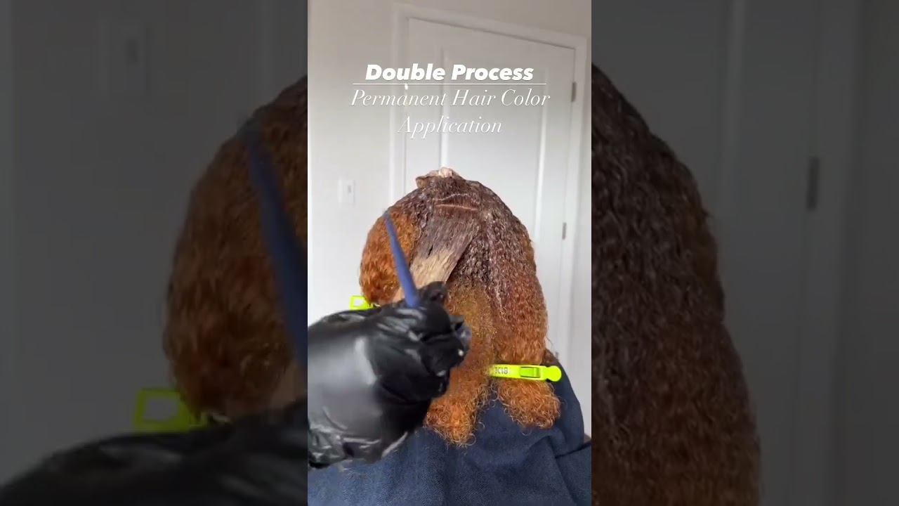 DOUBLE PROCESS PERM HAIR COLOR APPLICATION 🎨 with tips from @iamkendraalia!