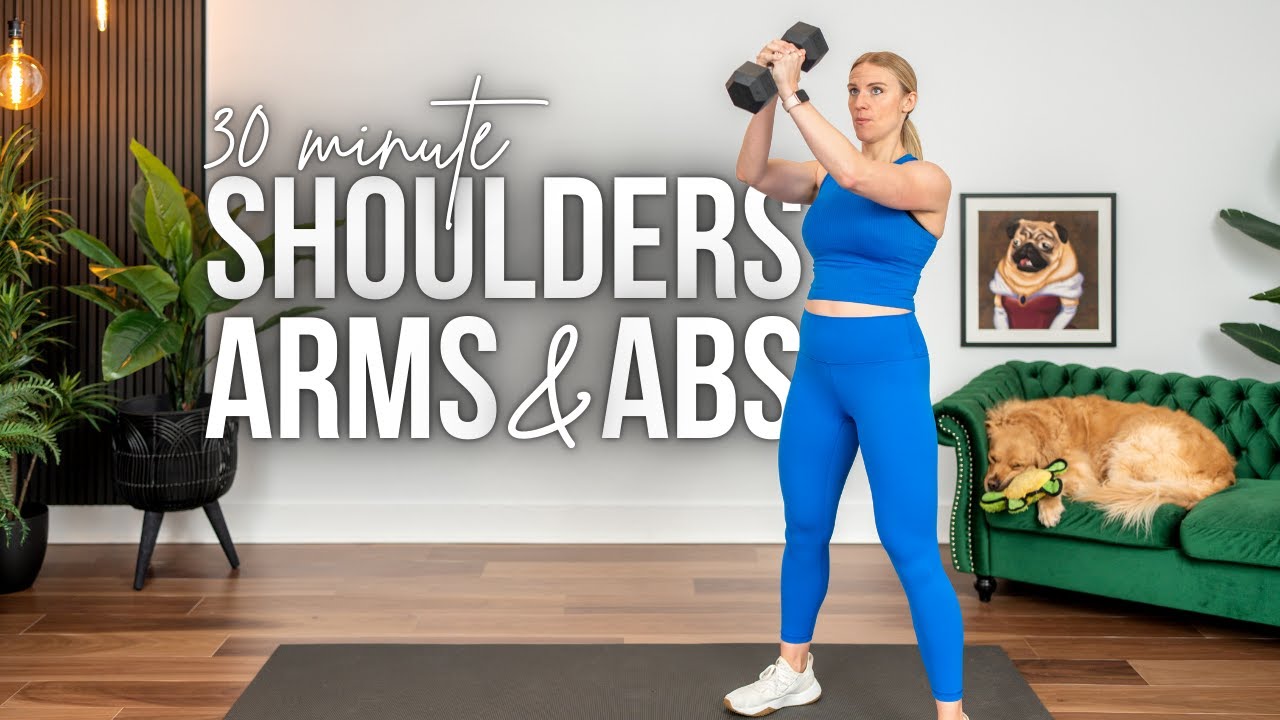 30 min Shoulders, Arms & Abs Strength Training
