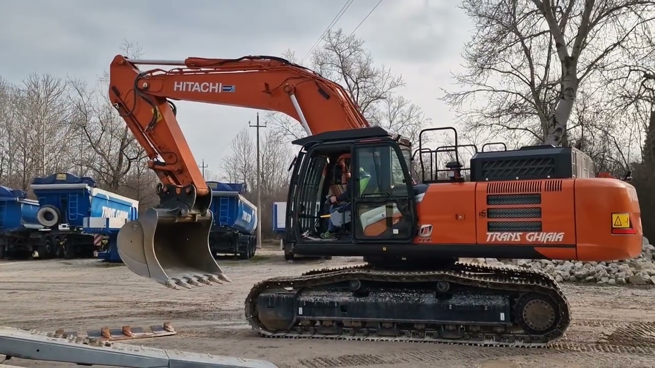 NEW EXCAVATOR HITACHI 350 SERIE 7 SCOPRIAMOLO DA VICINO BY TRANS GHIAIA