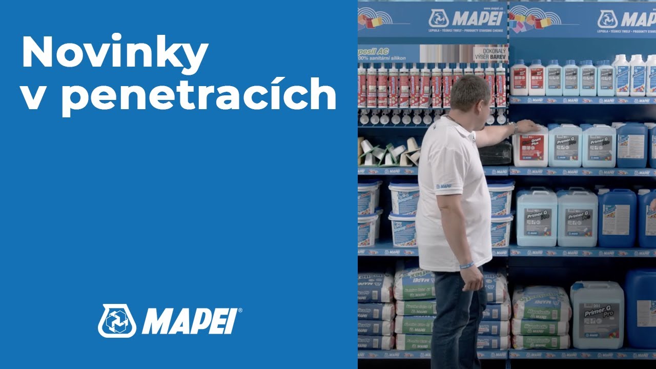 MAPEI: Nové primerové penetrace Primer G Pro. MapeGrunt Plus & Eco Prim T Plus