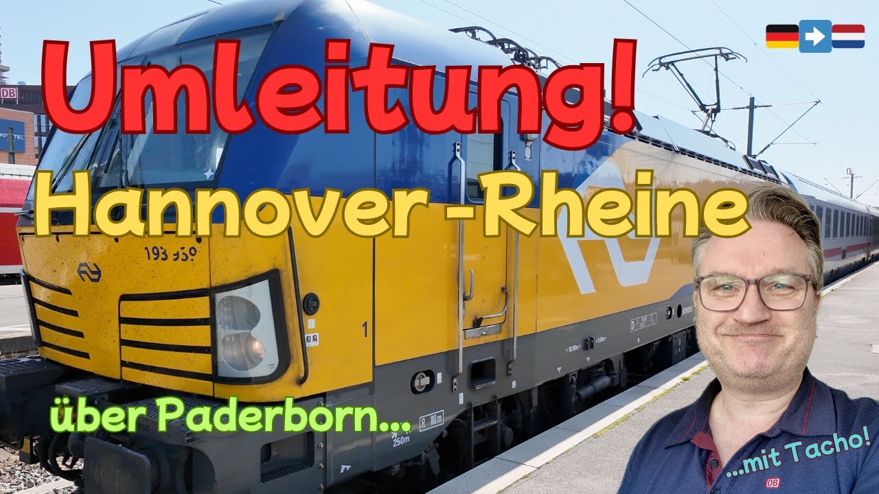 🚆 Führerstandsmitfahrt im Intercity: Von Hannover nach Rheine über die Umleitungsstrecke! 🌄🇩🇪➡️🇳🇱