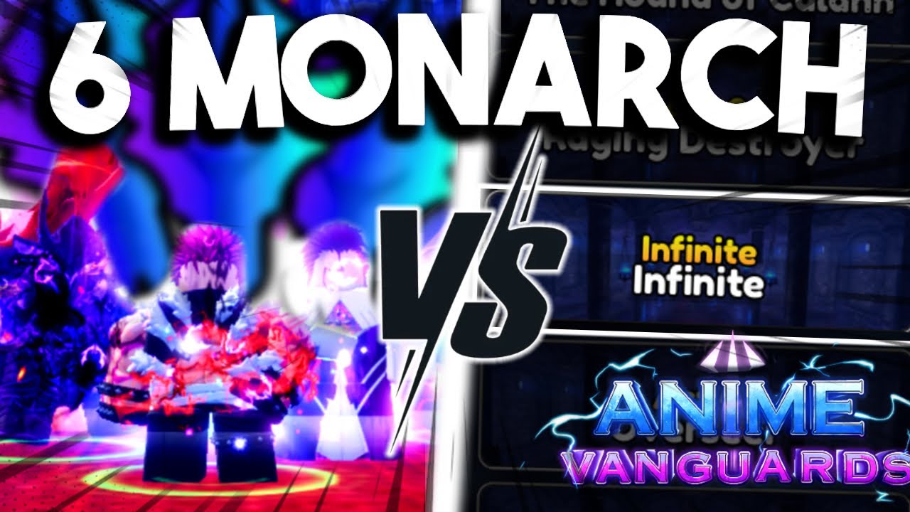 Anime Vanguard — META MONARCH TEAM VS INFINITE MODE