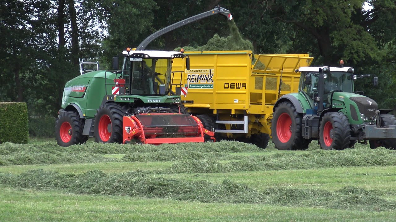 Gras hakselen met Fendt Katana 65 - Loonbedrijf Reimink Den Ham (2015)