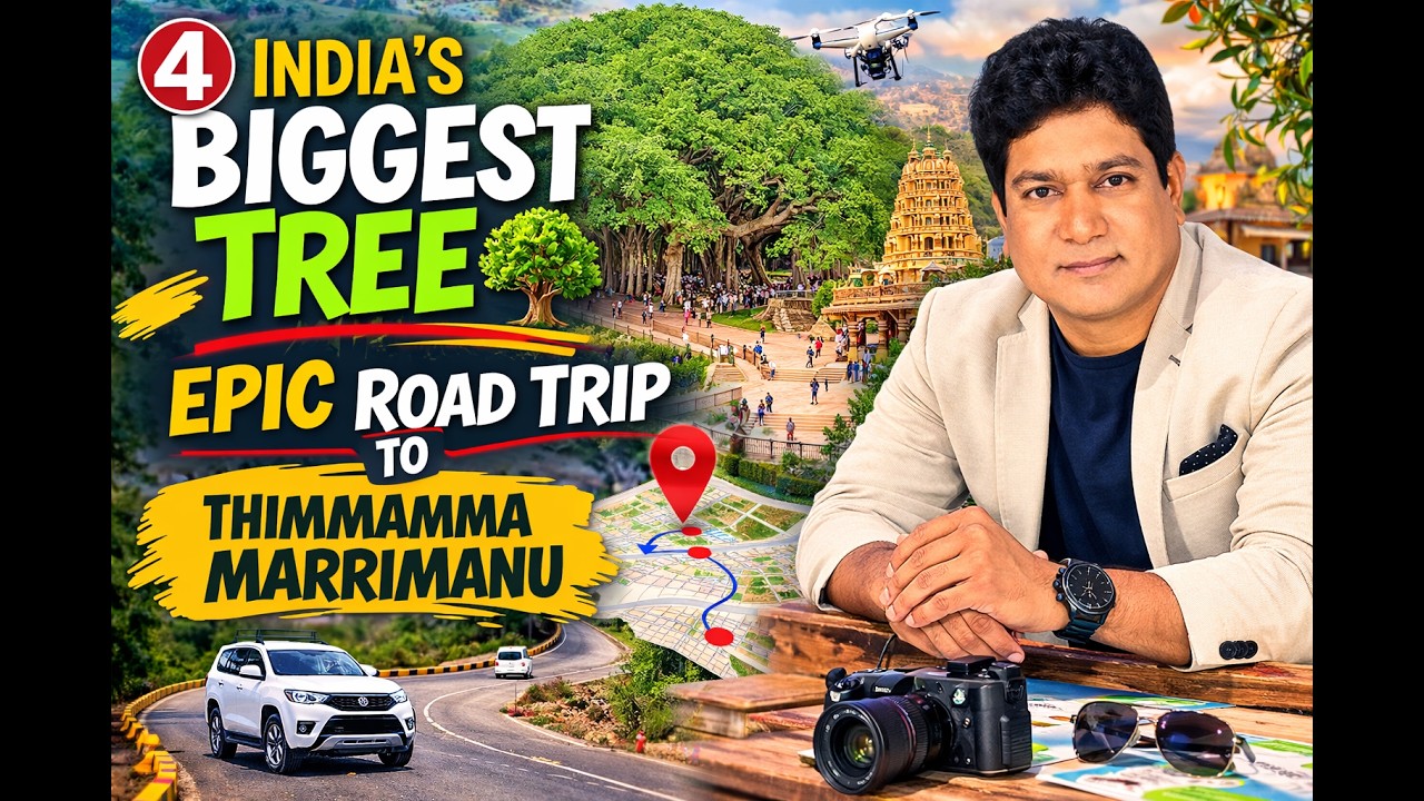 4️⃣ India’s Biggest Tree 🌳  Epic Road Trip to Thimmamma Marrimanu