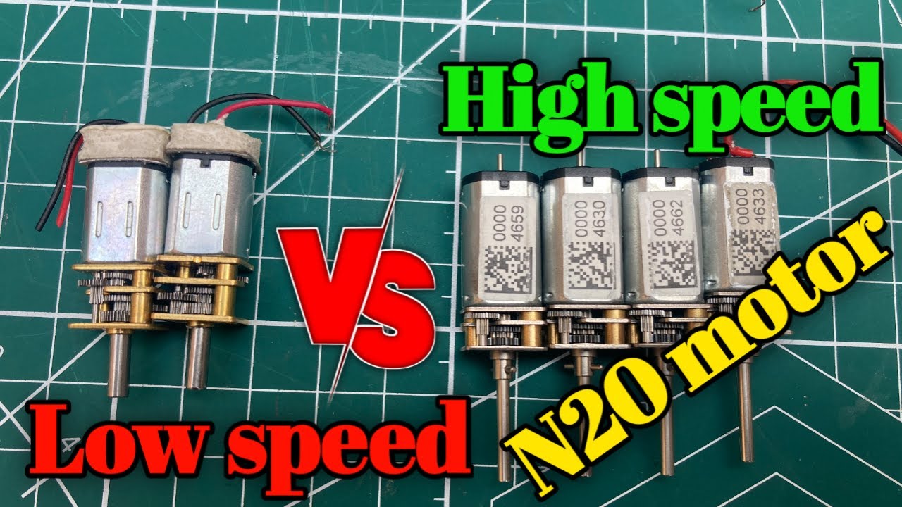 N20 3V-9V 600 RPM 14mm shaft Gear Motor Miniature 4 RC Car Robot vs N20 100 Rpm Micro